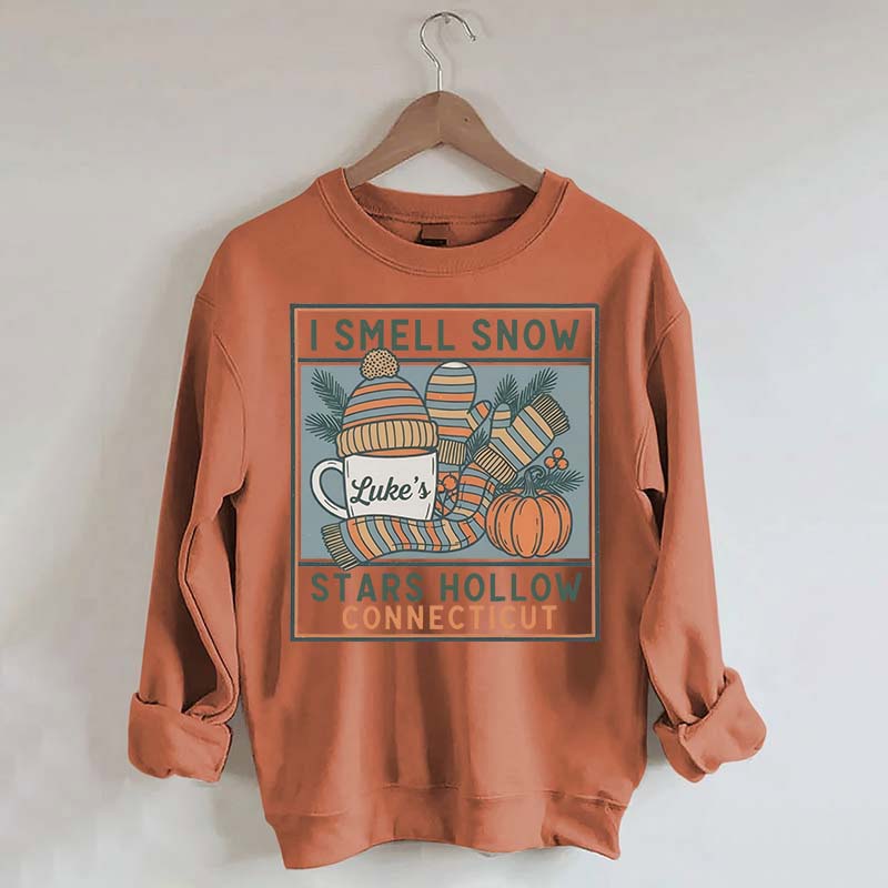 I Smell Snow Cozy Winter Season Sweatshirt