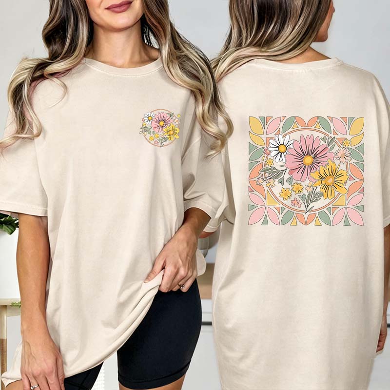 Spring Floral Graphic Lover T-Shirt