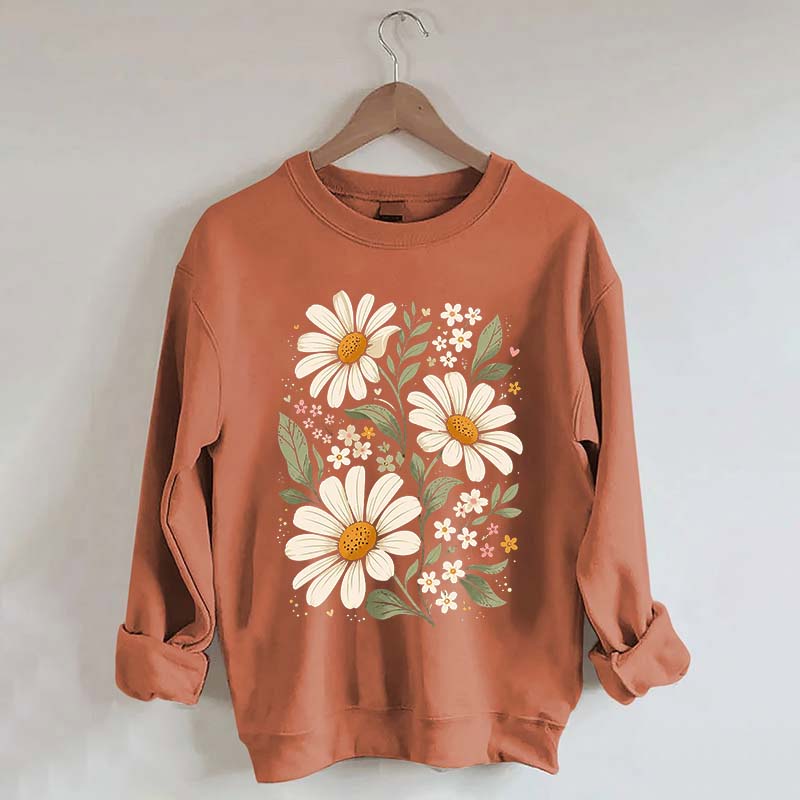 Boho Style Daisies Sweatshirt