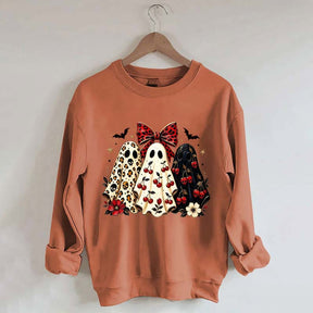 Cherry Ghost Coquette Halloween Sweatshirt