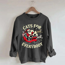 Christmas Cats For Everybody Sweatshirt