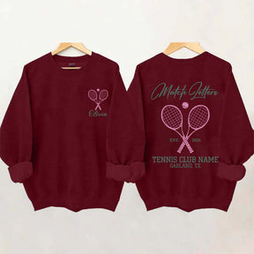 Personalized Tennis Club Coach Sweatshirt