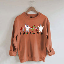 Cute Cartoon Christmas Friends Sweatshirt