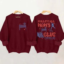 Funny Volleyball Moms Club Sweatshirt