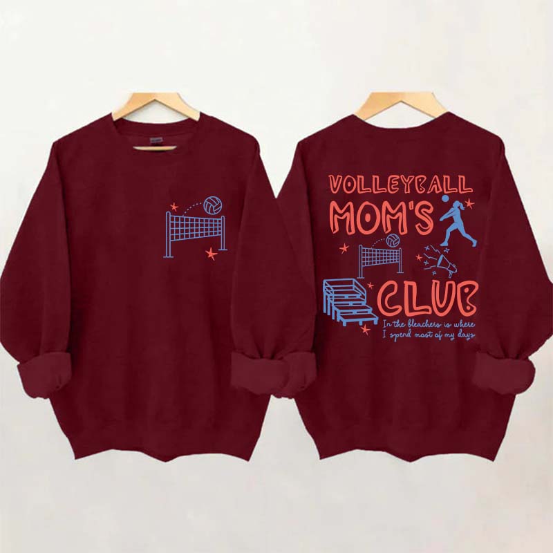 Funny Volleyball Moms Club Sweatshirt