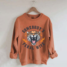 Trendy Feral Wife Leopard Sweatshirt