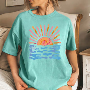 Summer Sun Rays Waves T-Shirt