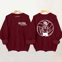 Personalized Volleyball Mom Name & Number Sweatshirt