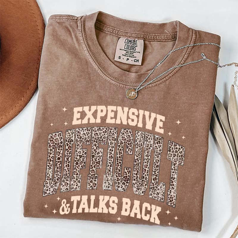 Expensive Difficult & Talks Back Leopard Print T-Shirt
