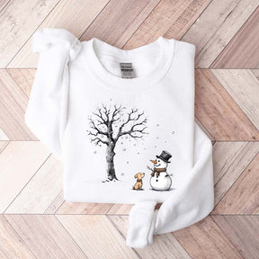 Christmas Let it Snow Cute Dog Sweatshirt