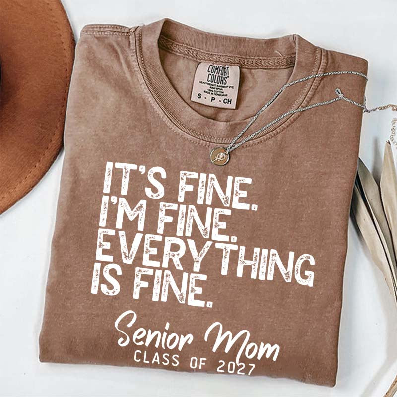 Senior Mom Class of 2027 T-Shirt