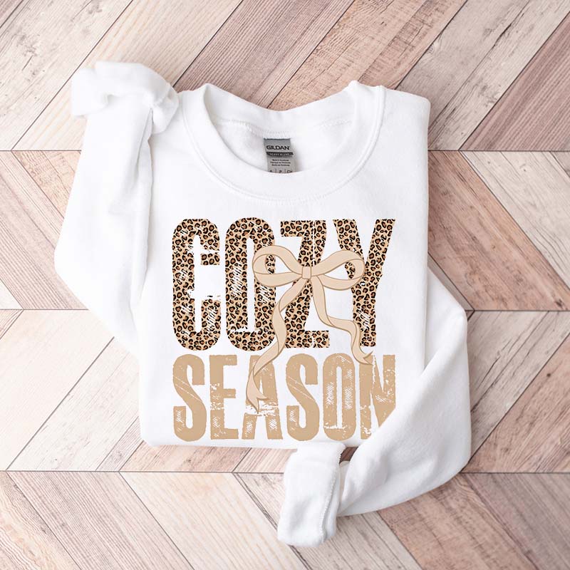 Leopard Fall Cozy Season Sweatshirt