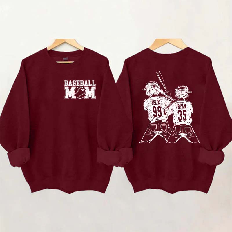 Customized Baseball Mom Sweatshirt