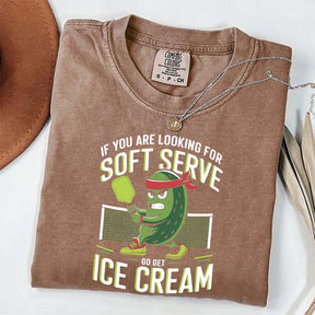 Soft Serve Pickleball Joke T-Shirt