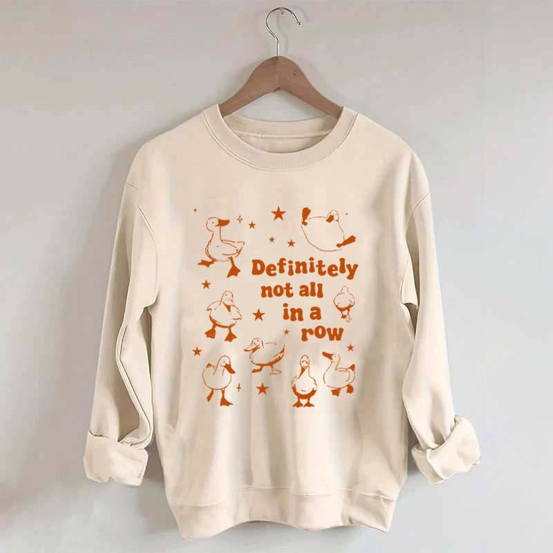 Retro Ducks Not in A Row Sweatshirt
