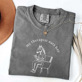 My Therapist Eats Hay Horse Lover T-Shirt