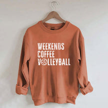 Weekends coffee volleyball Members Sweatshirt