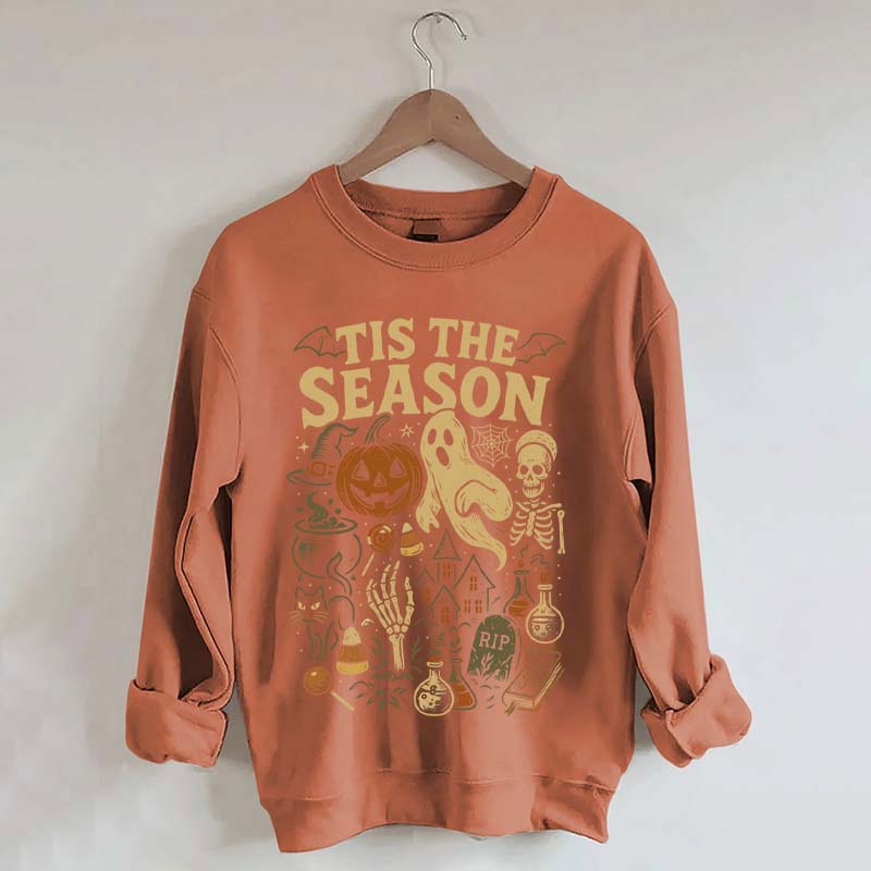 Tis' the Season Pumpkin Ghost Cute Sweatshirt