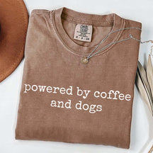 Powered By Coffee And Dogs T-Shirt