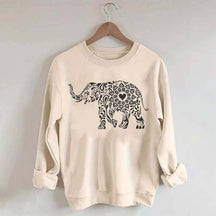 Elephant Floral Sweatshirt
