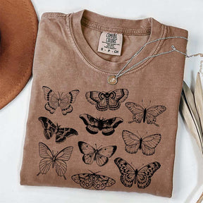Vintage Butterfly and Moth Minimalist T-Shirt