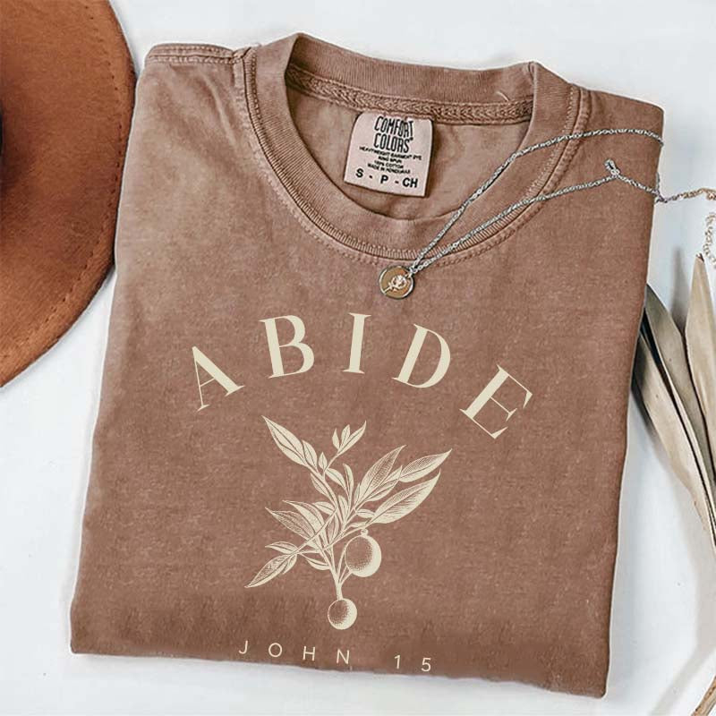 ABIDE Faith Based Streetwear T-Shirt