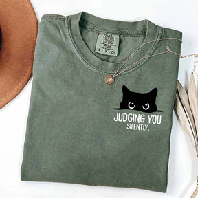 Judging You Silently Cat T-Shirt