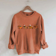 Cute Wiener Dog Turkey Costume Halloween Sweatshirt