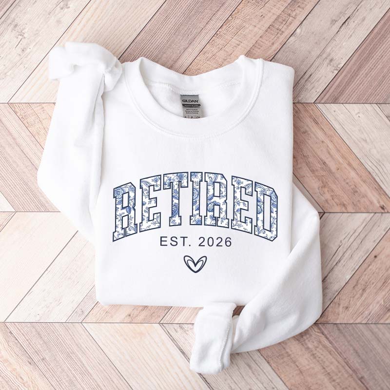 Floral Retired Est 2026 Sweatshirt