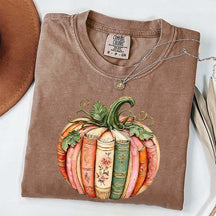 Comfort Colors Pumpkin Book Lover T-Shirt