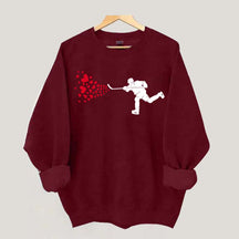 Ice Hockey Hearts Player Sweatshirt