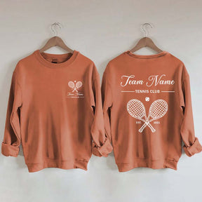 Personalized Tennis Club Matching Team Sweatshirt