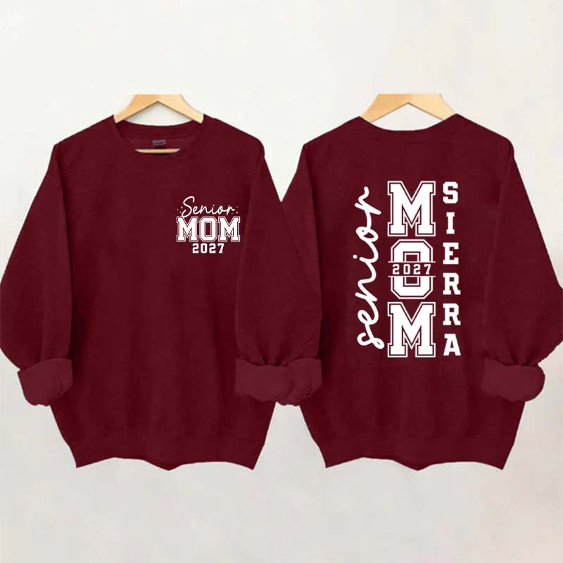 Custom Graduation Senior Mom 2027 Sweatshirt