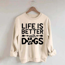 Life Is Better With Dogs Heavy Blend Sweatshirt