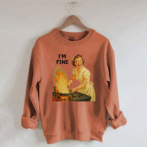 I'm Fine Retro Sweatshirt