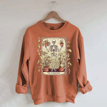Gardener Skeleton Lover Tarot Card Sweatshirt