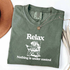 Relax Nothing Is Under Control Pug Dog T-Shirt