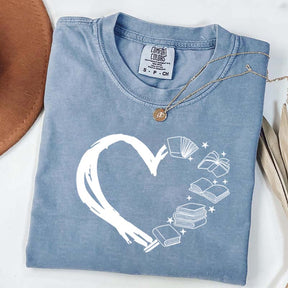 Heart of Books Lover T-Shirt