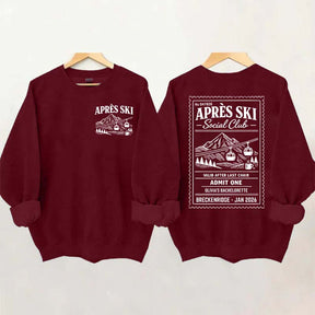 Custom Ski Club Bachelorette Sweatshirt