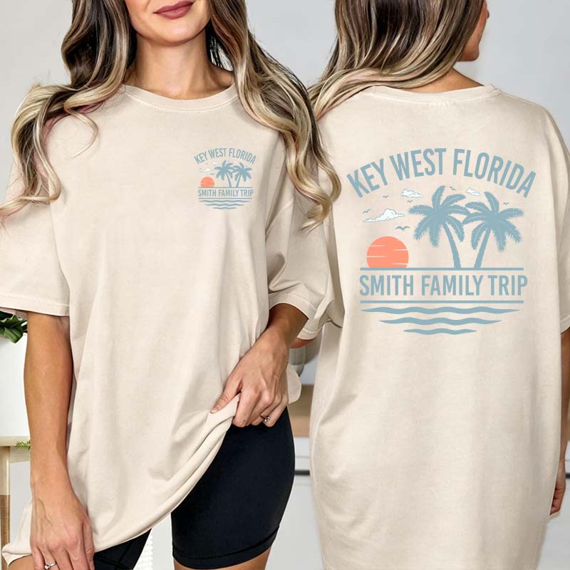 Personalized Family Beach Vacation T-Shirt