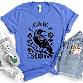 Black Gothic Crow Trendy Bird T-Shirt