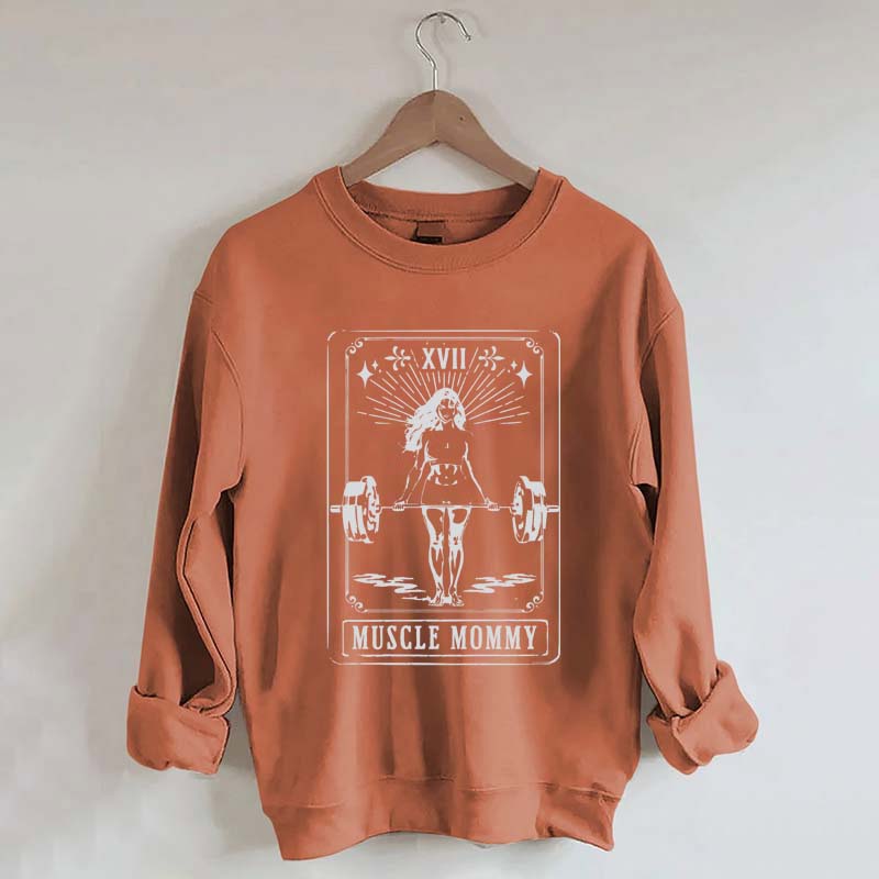 Tarot Card Muscle Mommy Pump Cover Gym Sweatshirt