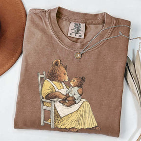 Vintage Storybook Bear Cub T-Shirt