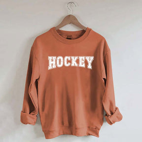 Retro Hockey Player Sporty Sweatshirt