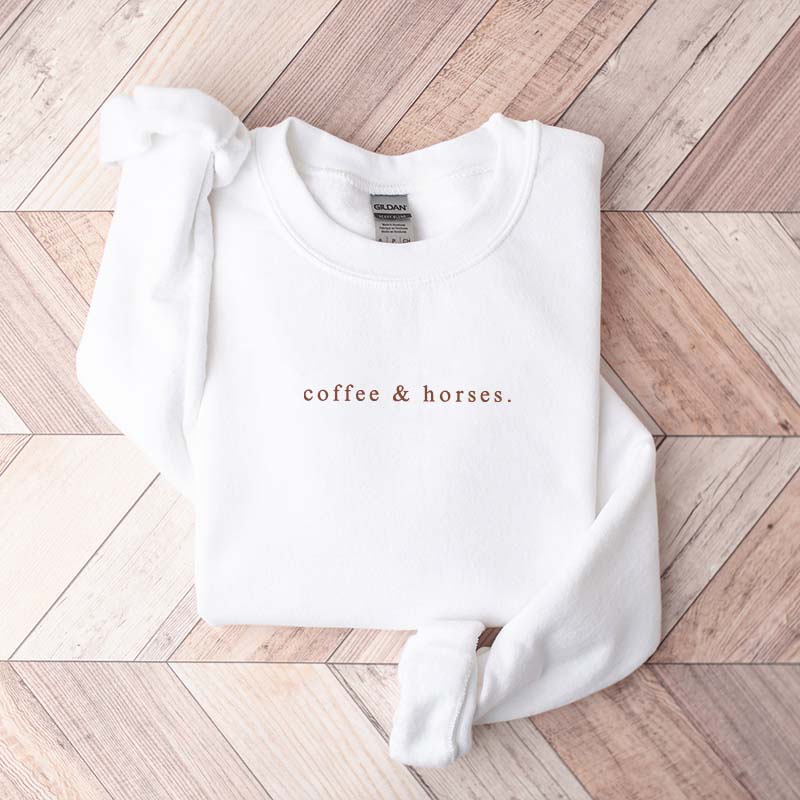 Coffee & Horses Simple Sweatshirt