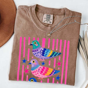 Colorful Pigeon Cute Bird T-Shirt