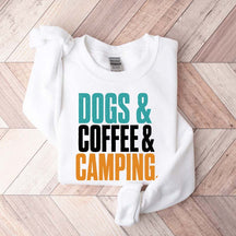 Dogs Coffee Camping Adventure Sweatshirt