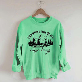 Support Wildlife Raise Boys Sweatshirt