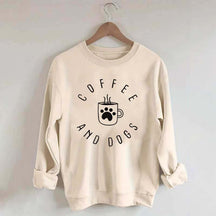Cute Coffee and Dogs Sweatshirt