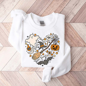 Cute Halloween Doodles Hearth Sweatshirt